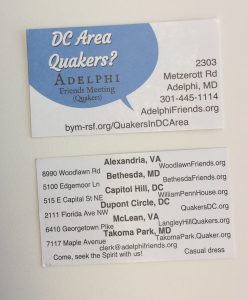 photo of front and back of the described card
